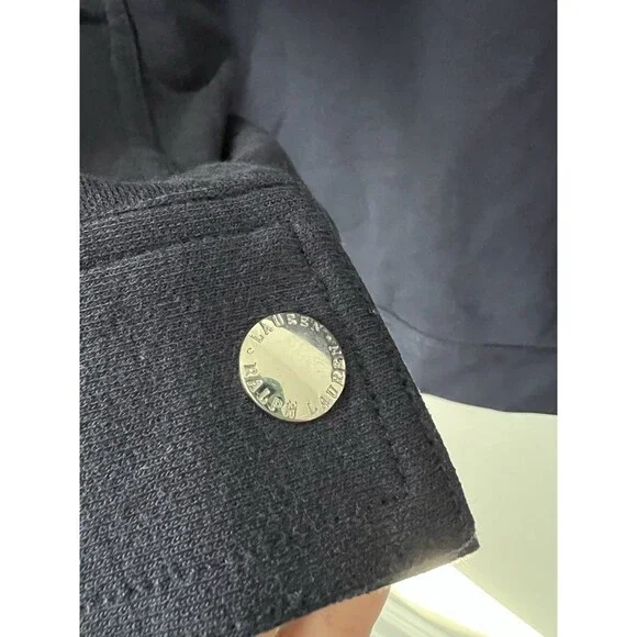 VTG Lauren Ralph Lauren Jacket Womens XL Blue Long Sleeve Snap Front Classic EUC - Picture 6 of 12